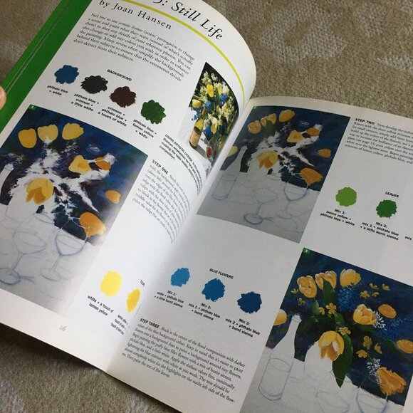 2/$25 'Acrylic Painting: Project Book For Beginners' Softcover By Joan Hansen - Picture 6 of 6